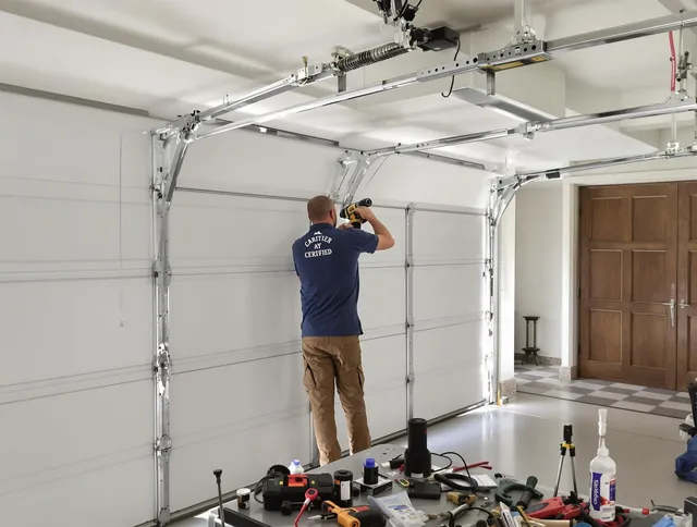 Anaheim Garage Door Repair certified technician performing precision garage door repair in Anaheim