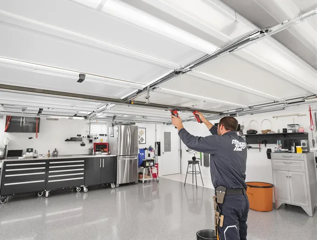 Overhead garage door repair service by Anaheim Garage Door Repair in Anaheim