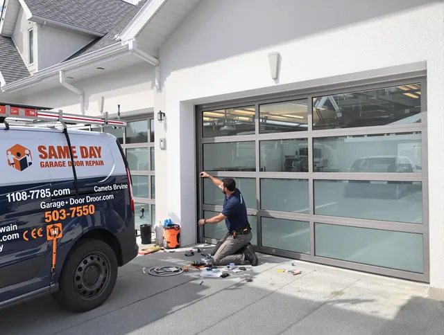 Same-day garage door repair service by Anaheim Garage Door Repair in Anaheim