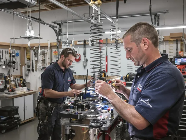 Garage door spring repair service by Anaheim Garage Door Repair in Anaheim