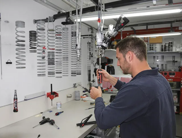Anaheim Garage Door Repair safety certified technician performing precision spring replacement in Anaheim